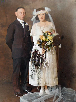 William J. Dumes and Freda Fialco Wedding (1923)